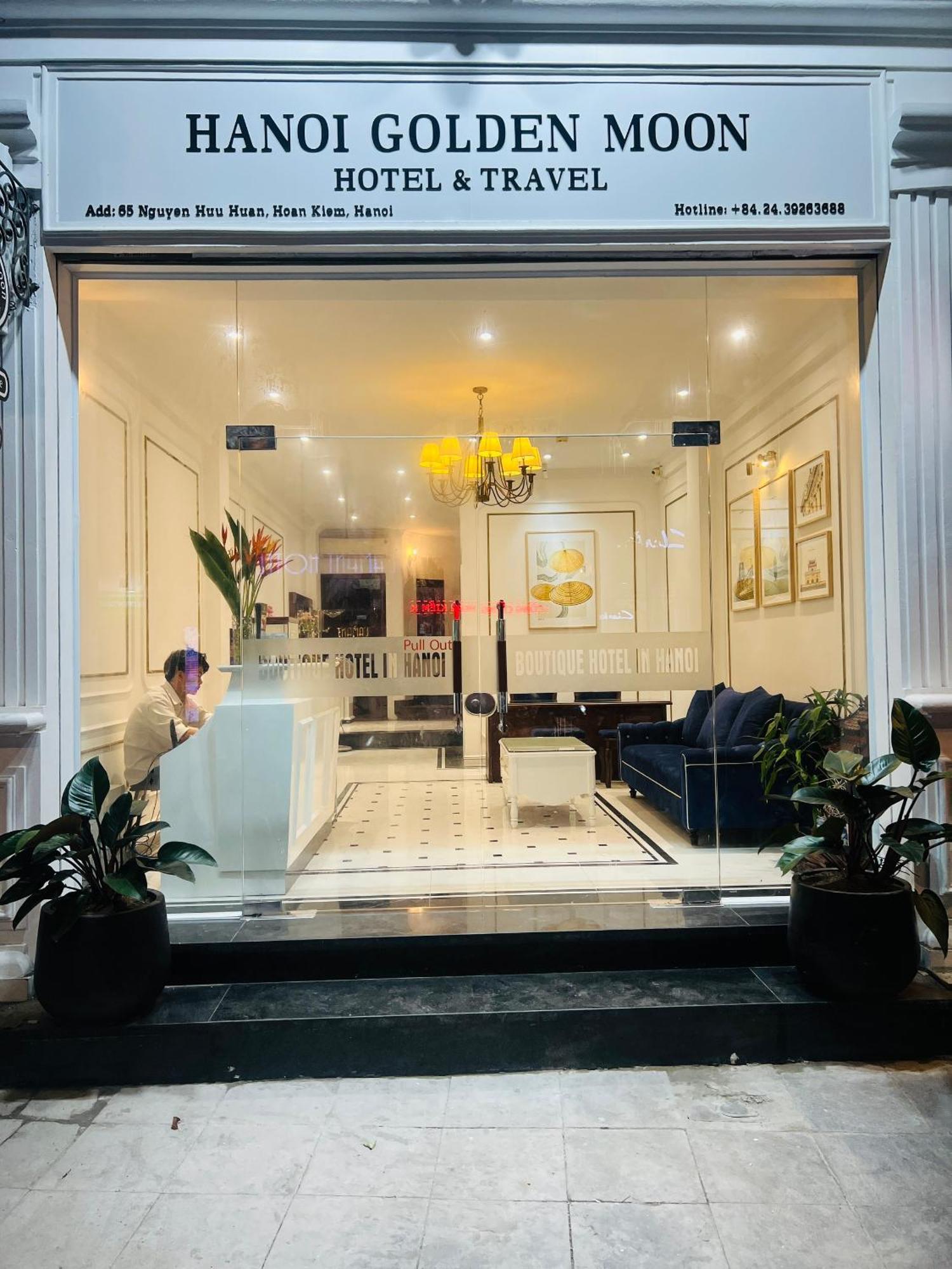 Hanoi Golden Moon Hotel & Travel Eksteriør billede